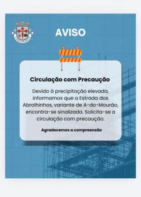 AVISO - Variante de &Agrave;-do-Mour&atilde;o