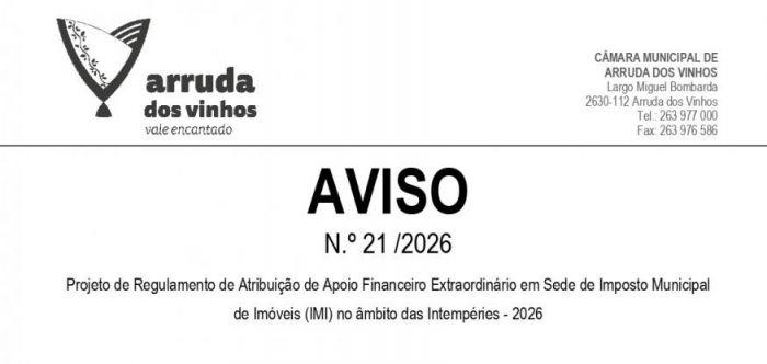 Projeto de Regulamento no &acirc;mbito das Intemp&eacute;ries 2026