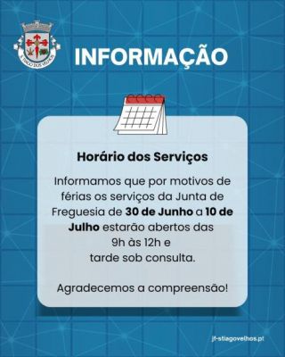 Hor&aacute;rio dos Servi&ccedil;os 