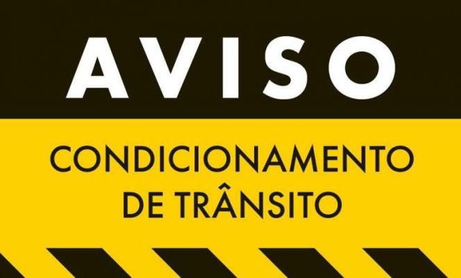 Desvio de Tr&acirc;nsito - Obras de Saneamento de &Agrave;-do-Mour&atilde;o