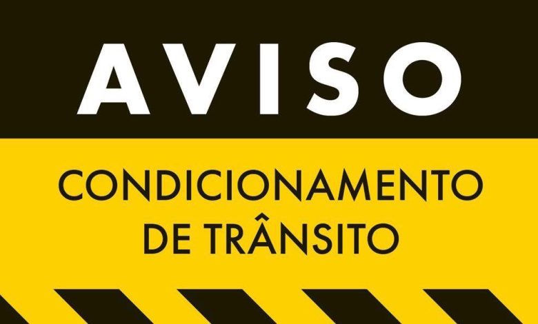 Desvio de Tr&acirc;nsito - Obras de Saneamento de &Agrave;-do-Mour&atilde;o