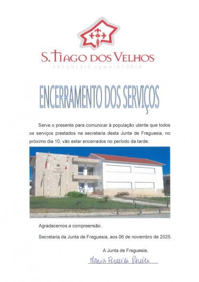 Encerramento dos Serviços da Secretaria