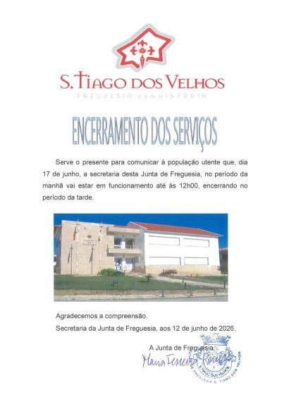 Encerramento dos Servi&ccedil;os da Secretaria