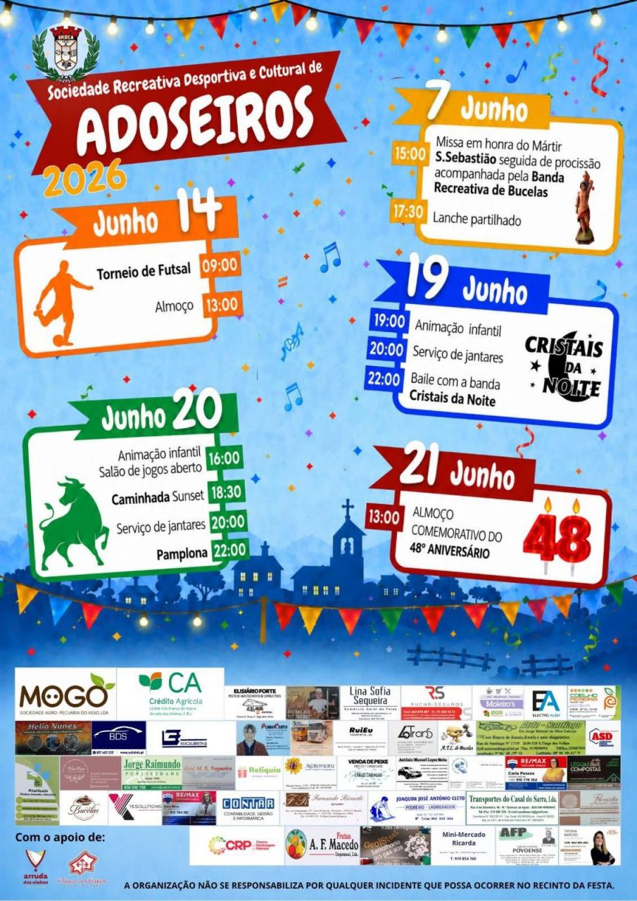 Anivers&aacute;rio da SRDC de Adoseiros - Atividades